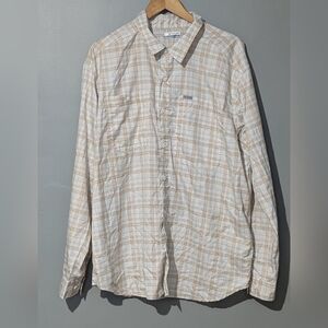 Columbia Silver Ridge Utility Lite Plaid Long-Sleeve Shirt Mens XL Hiking